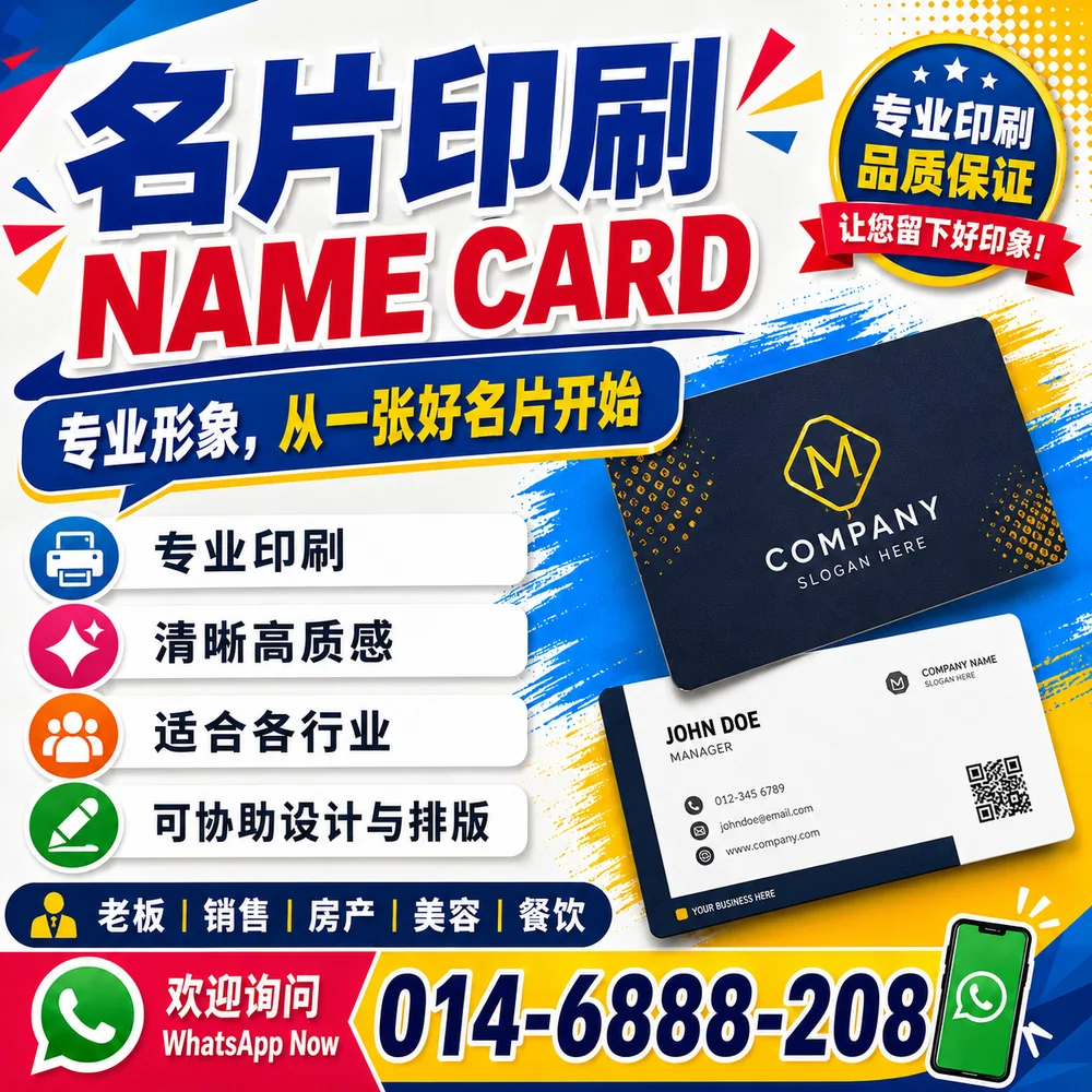 Name card printing Johor Bahru